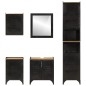 vidaXL Conjunto de muebles de baño 5 pzas madera maciza mango y hierro vidaXL Conjunto de muebles de baño 5 pzas madera maciza mango y hierro