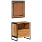 vidaXL Conjunto de muebles baño 2 pzas madera maciza acacia y hierro vidaXL Conjunto de muebles baño 2 pzas madera maciza acacia y hierro