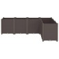 vidaXL Jardinera PP marrón 160x120x53 cm vidaXL Jardinera PP marrón 160x120x53 cm