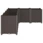 vidaXL Jardinera PP marrón 160x120x53 cm vidaXL Jardinera PP marrón 160x120x53 cm