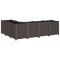 vidaXL Jardinera PP marrón 160x120x53 cm vidaXL Jardinera PP marrón 160x120x53 cm