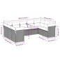 vidaXL Set de sofás de jardín 8 piezas y cojines ratán sintético negro vidaXL Set de sofás de jardín 8 piezas y cojines ratán sintético negro