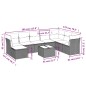 vidaXL Set de sofás de jardín 8 piezas y cojines ratán sintético negro vidaXL Set de sofás de jardín 8 piezas y cojines ratán sintético negro