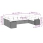 vidaXL Set de sofás de jardín 10 pzas cojines ratán sintético negro vidaXL Set de sofás de jardín 10 pzas cojines ratán sintético negro
