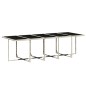 vidaXL Set de comedor de jardín 11 pzas y cojines ratán sintético gris vidaXL Set de comedor de jardín 11 pzas y cojines ratán sintético gris