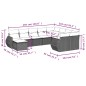 vidaXL Set de sofás de jardín 10 pzas cojines ratán sintético negro vidaXL Set de sofás de jardín 10 pzas cojines ratán sintético negro