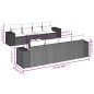 vidaXL Set de sofás de jardín 8 piezas y cojines ratán sintético negro vidaXL Set de sofás de jardín 8 piezas y cojines ratán sintético negro