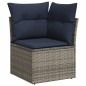 vidaXL Set de sofás de jardín 10 pzas cojines ratán sintético negro vidaXL Set de sofás de jardín 10 pzas cojines ratán sintético negro