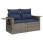 vidaXL Set de sofás de jardín 10 pzas cojines ratán sintético negro vidaXL Set de sofás de jardín 10 pzas cojines ratán sintético negro