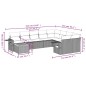 vidaXL Set de sofás de jardín 10 pzas cojines ratán sintético negro vidaXL Set de sofás de jardín 10 pzas cojines ratán sintético negro