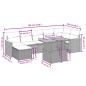 vidaXL Set de sofás de jardín 8 piezas y cojines ratán sintético negro vidaXL Set de sofás de jardín 8 piezas y cojines ratán sintético negro