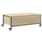 vidaXL Mesa de centro con ruedas madera ingeniería Sonoma 91x55x34 cm vidaXL Mesa de centro con ruedas madera ingeniería Sonoma 91x55x34 cm