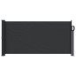 vidaXL Toldo lateral retráctil negro 100x300 cm