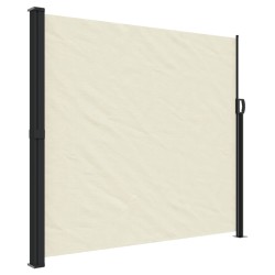 vidaXL Toldo lateral retráctil de jardín crema 180x300 cm