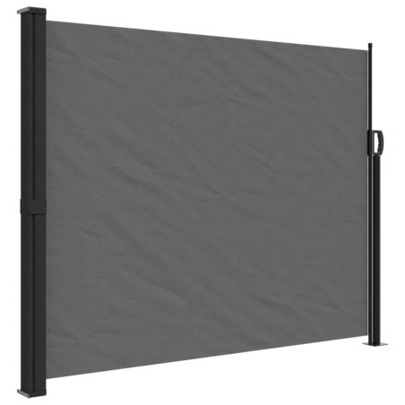 vidaXL Toldo lateral retráctil de jardín gris antracita 160x300 cm