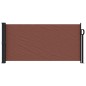vidaXL Toldo lateral retráctil marrón 100x500 cm