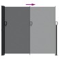 vidaXL Toldo lateral retráctil negro 180x500 cm vidaXL Toldo lateral retráctil negro 180x500 cm
