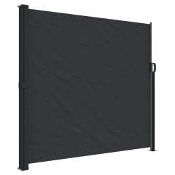 vidaXL Toldo lateral retráctil negro 180x600 cm