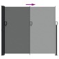 vidaXL Toldo lateral retráctil gris antracita 180x600 cm vidaXL Toldo lateral retráctil gris antracita 180x600 cm