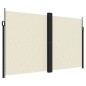 vidaXL Toldo lateral retráctil crema 200x600 cm