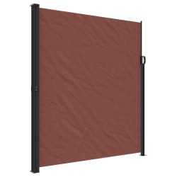 vidaXL Toldo lateral retráctil marrón 220x600 cm