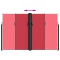 vidaXL Toldo lateral retráctil rojo 220x600 cm vidaXL Toldo lateral retráctil rojo 220x600 cm