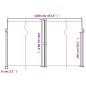vidaXL Toldo lateral retráctil rojo 220x600 cm vidaXL Toldo lateral retráctil rojo 220x600 cm
