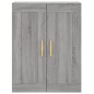vidaXL Aparador alto madera contrachapada gris sonoma 69,5x34x180 cm