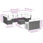 vidaXL Set de sofás de jardín 10 pzas con cojines ratán sintético gris vidaXL Set de sofás de jardín 10 pzas con cojines ratán sintético gris