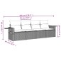vidaXL Set de sofás de jardín 4 pzas y cojines ratán sintético marrón vidaXL Set de sofás de jardín 4 pzas y cojines ratán sintético marrón