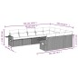 vidaXL Set de sofás de jardín 10 pzas con cojines ratán sintético gris vidaXL Set de sofás de jardín 10 pzas con cojines ratán sintético gris