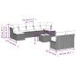 vidaXL Set de sofás de jardín 10 pzas cojines ratán sintético negro vidaXL Set de sofás de jardín 10 pzas cojines ratán sintético negro