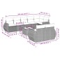 vidaXL Set de sofás de jardín 9 pzas con cojines ratán sintético beige vidaXL Set de sofás de jardín 9 pzas con cojines ratán sintético beige