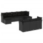 vidaXL Set de sofás de jardín 10 pzas cojines ratán sintético negro vidaXL Set de sofás de jardín 10 pzas cojines ratán sintético negro