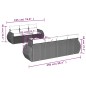vidaXL Set de sofás de jardín 8 piezas y cojines ratán sintético negro vidaXL Set de sofás de jardín 8 piezas y cojines ratán sintético negro