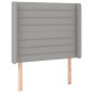 vidaXL Cama box spring colchón y luces LED tela gris claro 80x200 cm vidaXL Cama box spring colchón y luces LED tela gris claro 80x200 cm