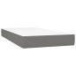 vidaXL Cama box spring colchón y luces LED tela gris claro 200x200 cm vidaXL Cama box spring colchón y luces LED tela gris claro 200x200 cm