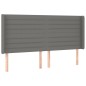 vidaXL Cama box spring colchón y luces LED tela gris claro 200x200 cm vidaXL Cama box spring colchón y luces LED tela gris claro 200x200 cm
