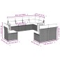 vidaXL Set de sofás de jardín 8 pzas y cojines ratán sintético gris vidaXL Set de sofás de jardín 8 pzas y cojines ratán sintético gris