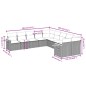 vidaXL Juego de sofás jardín con cojines beige 10 pzas ratán sintético vidaXL Juego de sofás jardín con cojines beige 10 pzas ratán sintético