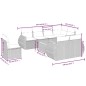 vidaXL Set de muebles de jardín 9 pzas y cojines ratán sintético gris vidaXL Set de muebles de jardín 9 pzas y cojines ratán sintético gris