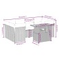 vidaXL Set de comedor de jardín 7 pzas y cojines ratán sintético negro vidaXL Set de comedor de jardín 7 pzas y cojines ratán sintético negro