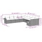 vidaXL Set de sofás de jardín 10 pzas y cojines ratán sintético marrón vidaXL Set de sofás de jardín 10 pzas y cojines ratán sintético marrón