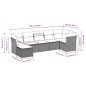vidaXL Set de comedor de jardín 7 pzas y cojines ratán sintético negro vidaXL Set de comedor de jardín 7 pzas y cojines ratán sintético negro