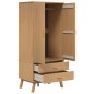 vidaXL Armario OLDEN madera maciza de pino marrón 76,5x53x172 cm vidaXL Armario OLDEN madera maciza de pino marrón 76,5x53x172 cm