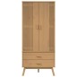 vidaXL Armario OLDEN madera maciza de pino marrón 76,5x53x172 cm vidaXL Armario OLDEN madera maciza de pino marrón 76,5x53x172 cm