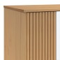 vidaXL Armario OLDEN madera maciza pino blanco y marrón 76,5x53x172 cm
