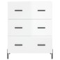 vidaXL Aparador alto madera contrachapada blanco brillo 69,5x34x180 cm vidaXL Aparador alto madera contrachapada blanco brillo 69,5x34x180 cm