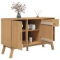 vidaXL Aparador OLDEN madera maciza de pino marrón 114x43x73,5 cm vidaXL Aparador OLDEN madera maciza de pino marrón 114x43x73,5 cm