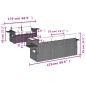 vidaXL Set de muebles de jardín 6 pzas y cojines ratán sintético gris vidaXL Set de muebles de jardín 6 pzas y cojines ratán sintético gris